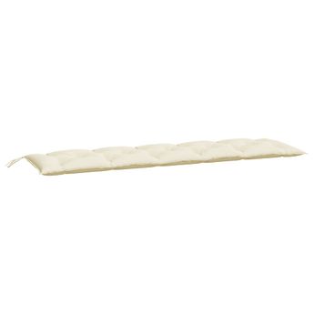vidaXL Garden Bench Cushion Cream White 70.9"x19.7"x2.8" Oxford Fabric
