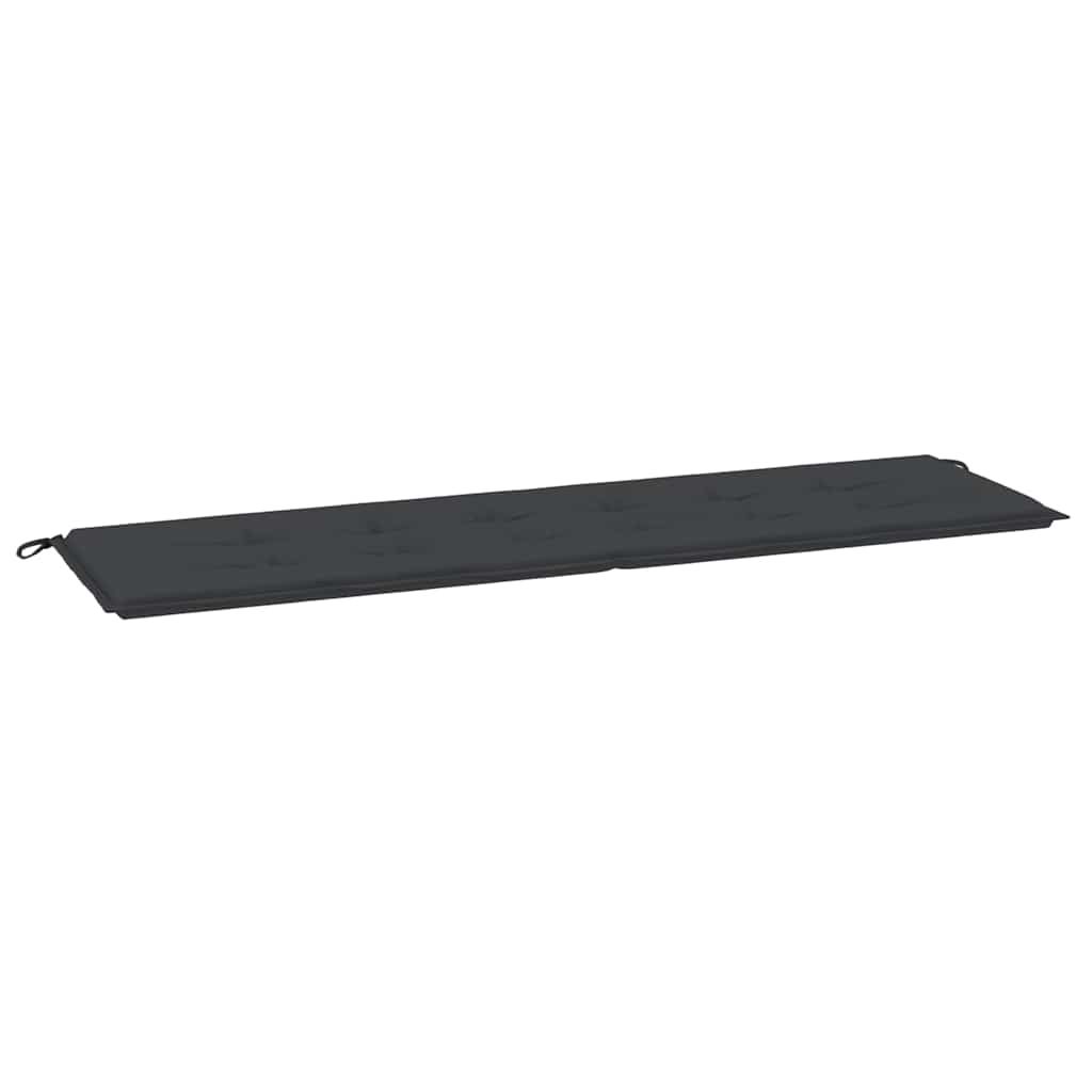 vidaXL Garden Bench Cushion Black 70.9"x19.7"x1.6" Oxford Fabric