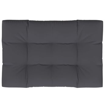 vidaXL Pallet Cushion Anthracite 47.2"x31.5"x4.7" Fabric