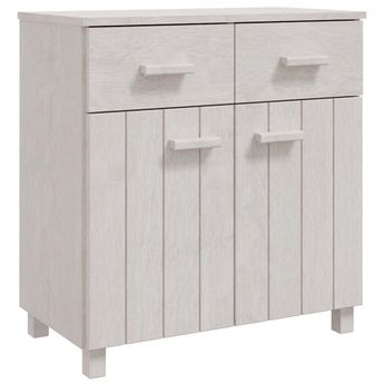 vidaXL Sideboard HAMAR White 31.1"x15.7"x31.5" Solid Wood Pine