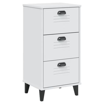 vidaXL Bedside Cabinet VIKEN White Engineered Wood