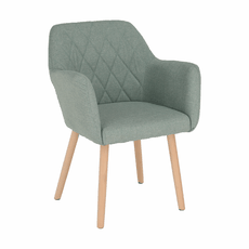 Armchair, menthol/beech, EKIN