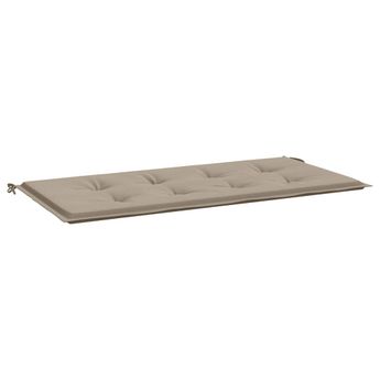 vidaXL Garden Bench Cushion Taupe 47.2"x19.7"x1.6" Oxford Fabric