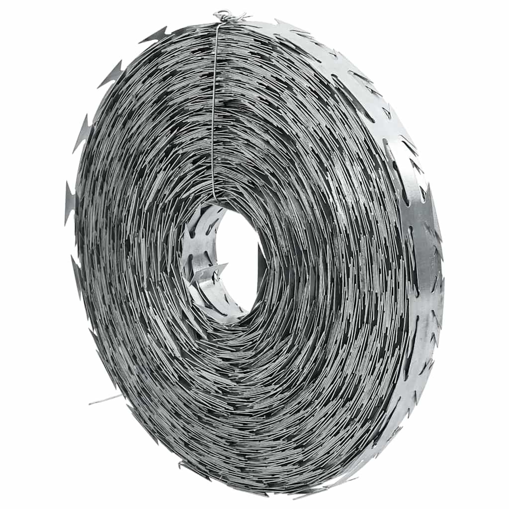 vidaXL Razor Concertina Wire Galvanized Steel 1640.4'