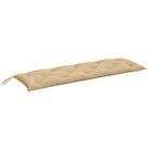 vidaXL Garden Bench Cushion Melange Beige 150x50x7 cm Fabric