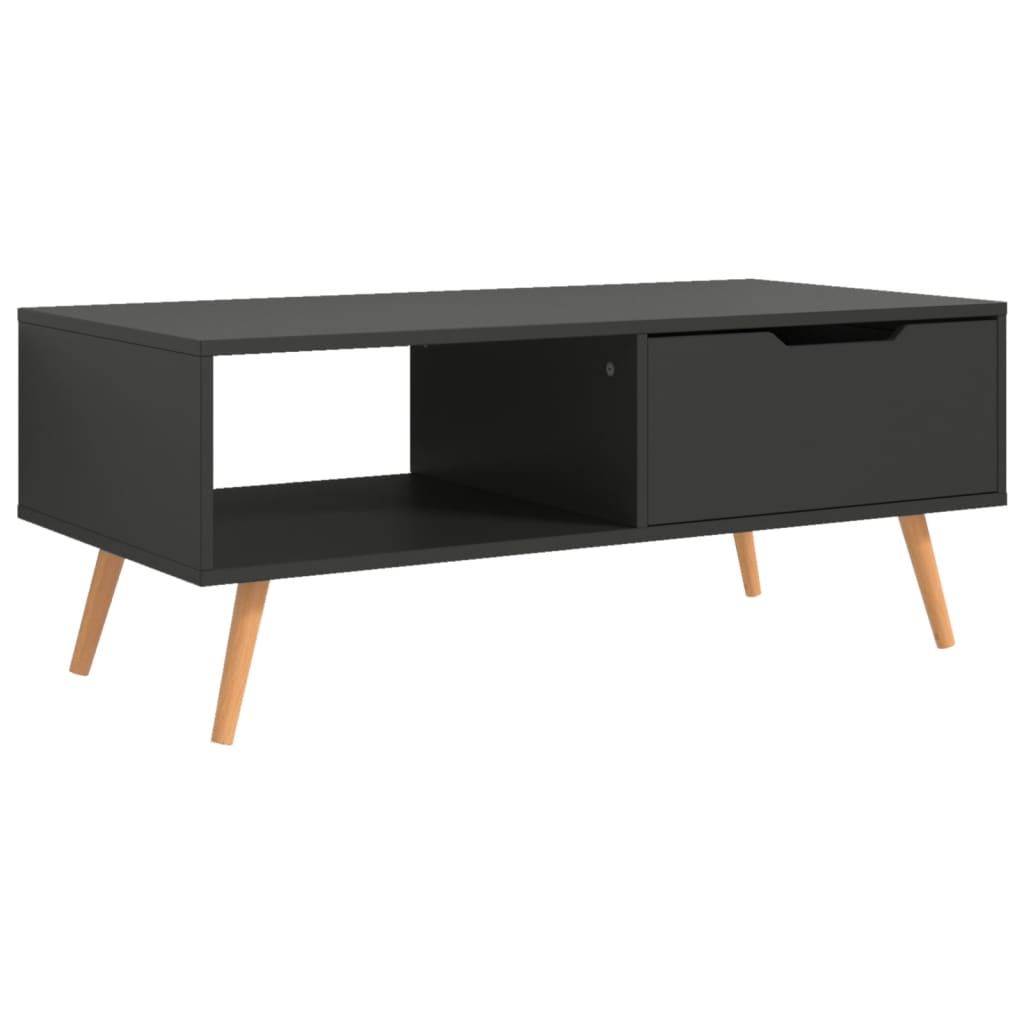 vidaXL Coffee Table Gray 39.4"x19.5"x16.9" Engineered Wood