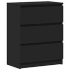 vidaXL Sideboard Black 60x35x76 cm Engineered Wood