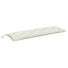vidaXL Garden Bench Cushion Melange Cream 59.1"x19.7"x2.8" Fabric