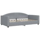 vidaXL Day Bed without Mattress Light Grey 100x190 cm Fabric