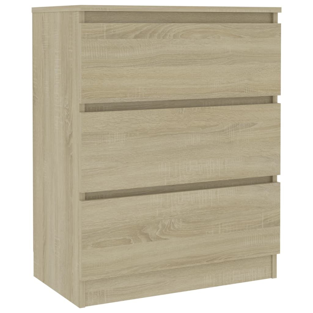vidaXL Sideboard Sonoma Oak 60x35x76 cm Engineered Wood