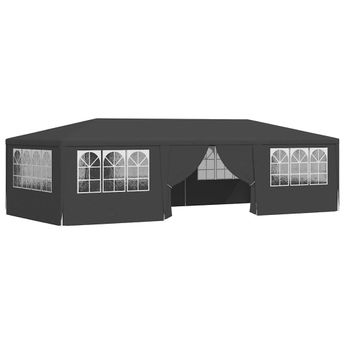 vidaXL Professional Party Tent with Side Walls 13.1'x29.5' Anthracite 0.3 oz/ftÂ²
