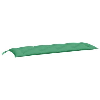 vidaXL Garden Bench Cushion Green 150x50x7 cm Oxford Fabric