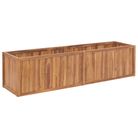vidaXL Garden Raised Bed 78.7"x19.7"x19.7" Solid Teak Wood