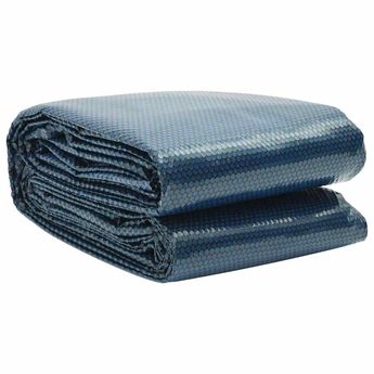 vidaXL Floating PE Solar Pool Film 400x200 cm Black and Blue