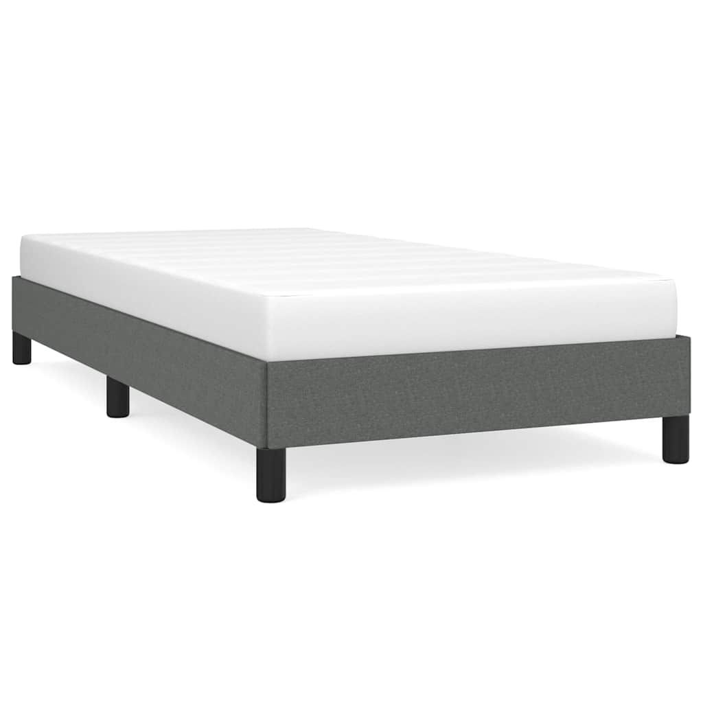vidaXL Bed Frame without Mattress Dark Gray 39.4"x79.9" Twin XL Fabric