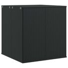 vidaXL Garden Cushion Box PE Rattan 100x97.5x104 cm Black