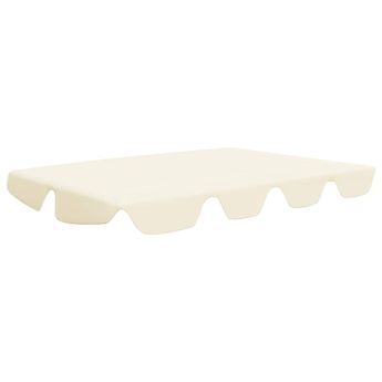 vidaXL Replacement Canopy for Garden Swing Cream 150/130x105/70 cm