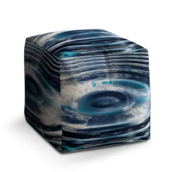 Sablio Taburet Cube Nebe - 40x40x40 cm
