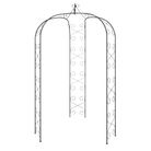 vidaXL Garden Arch Black Ø180x255 cm Steel