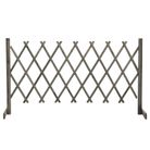 vidaXL Garden Trellis Fence Gray 59.1"x31.5" Solid Firwood