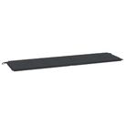 vidaXL Garden Bench Cushion Black 70.9"x19.7"x1.6" Oxford Fabric