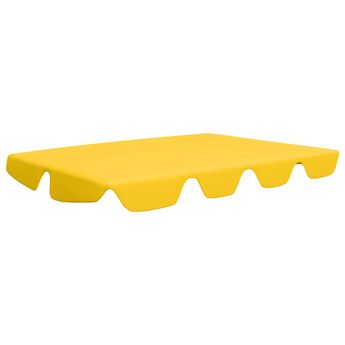 vidaXL Replacement Canopy for Garden Swing Yellow 150/130x105/70 cm