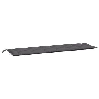 vidaXL Garden Bench Cushion Anthracite 78.7"x19.7"x2.8" Oxford Fabric