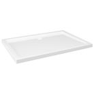 vidaXL Rectangular ABS Shower Base Tray White 31.5"x43.3"