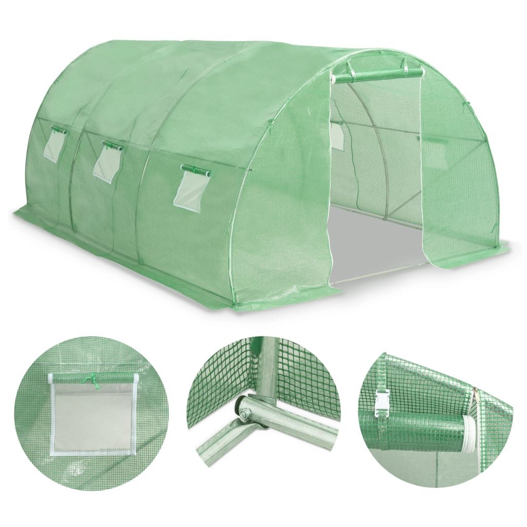 vidaXL Greenhouse145.3 ftÂ² 177.2"x118.1"x78.7"