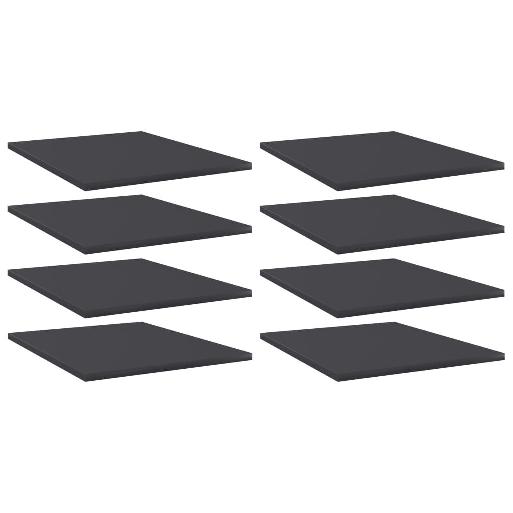 vidaXL Bookshelf Boards 8 pcs Grey 40x50x1.5 cm Engineered Wood