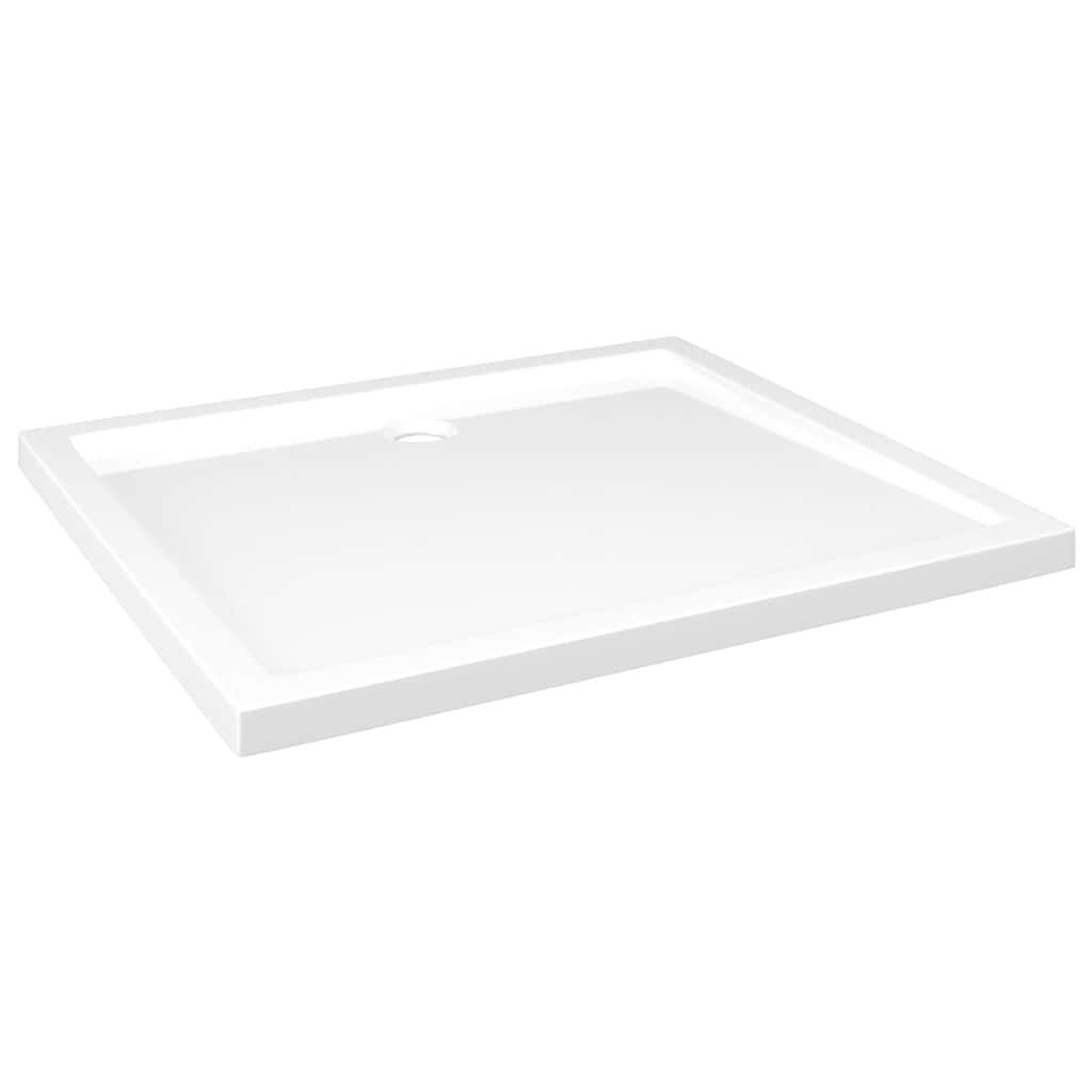 vidaXL Rectangular ABS Shower Base Tray White 31.5"x35.4"