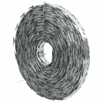 vidaXL Razor Concertina Wire Galvanized Steel 1640.4'