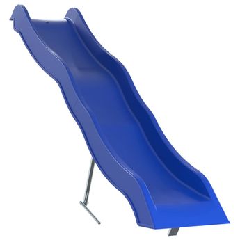 vidaXL Play Slide Blue 82.7"x15.7" Polypropylene