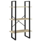 vidaXL Storage Shelf Sonoma Oak 23.6"x11.8"x41.3" Engineered Wood