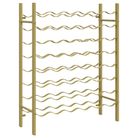 vidaXL Wine Rack for 48 Bottles Gold Metal