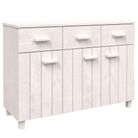 vidaXL Sideboard HAMAR White 44.5"x15.7"x31.5" Solid Wood Pine