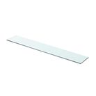 vidaXL Shelf Panel Glass Clear 31.5"x4.7"