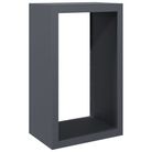vidaXL Firewood Rack Anthracite 23.6"x15.7"x39.4" Steel