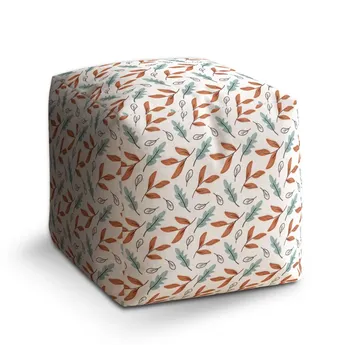 Sablio Taburet Cube Lesní mozaika - 50x50x50 cm