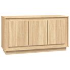 vidaXL Sideboard Sonoma Oak 102x35x55 cm Engineered Wood