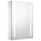 vidaXL LED Bathroom Mirror Cabinet 19.7"x5.1"x27.6"