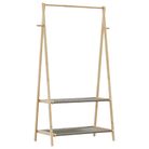 vidaXL Clothes Rack with Shelves 96x45.5x150.5 cm Bamboo