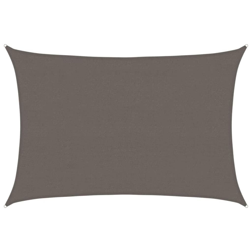vidaXL Sunshade Sail HDPE Rectangular 13.1'x19.7' Anthracite