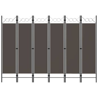 vidaXL 6-Panel Room Divider Anthracite 240x180 cm