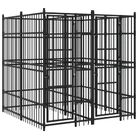 vidaXL Outdoor Dog Kennel Steel 39.7 ftÂ²