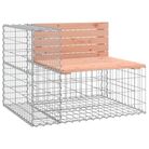 vidaXL Garden Bench Gabion Design 92x71x65.5 cm Solid Wood Douglas