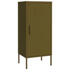 vidaXL Storage Cabinet Olive Green 16.7"x13.8"x40" Steel