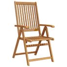 vidaXL Folding Garden Chairs 2 pcs Solid Acacia Wood Brown