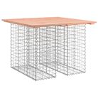 vidaXL Garden Table Gabion Design 100x102x72 cm Solid Wood Douglas