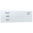 vidaXL Wall-mounted Magnetic Board White 80x30 cm Tempered Glass